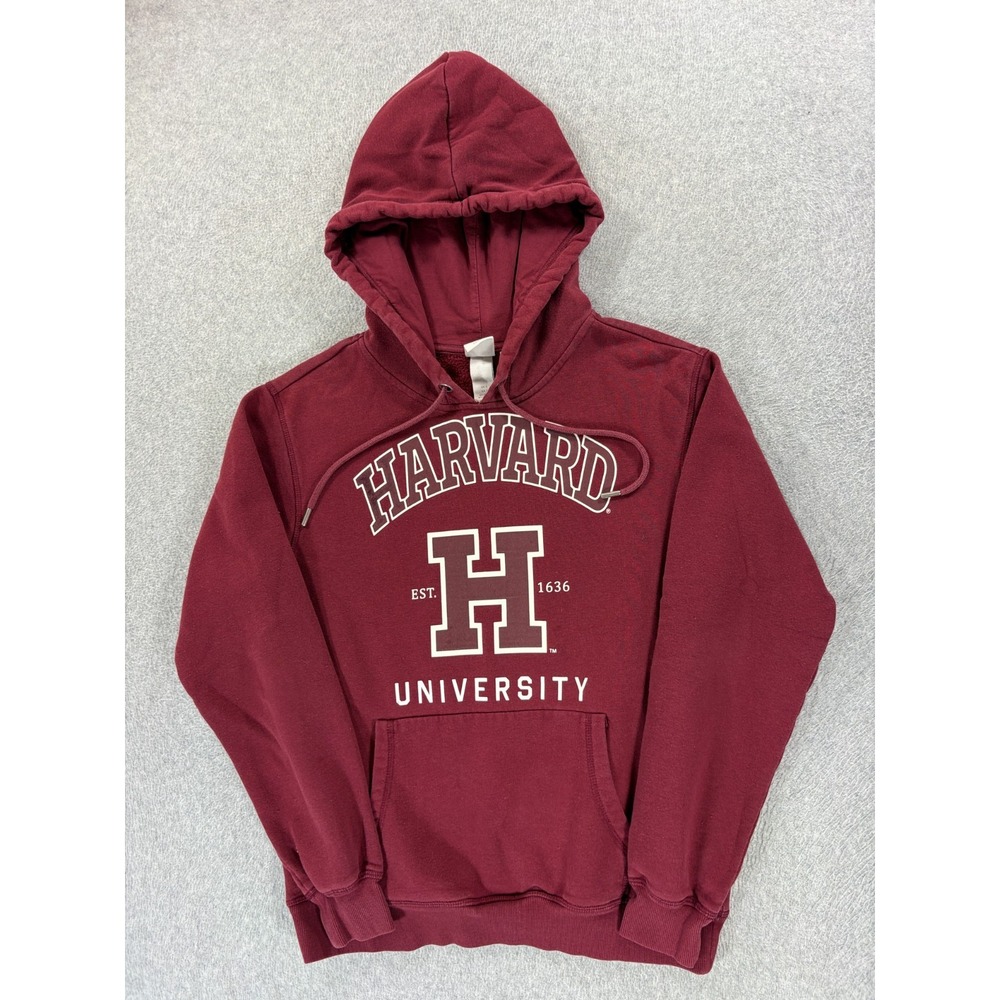 Harvard Crimson Screened Logo Campus Hoodie Sweatshirt (Women's Small)